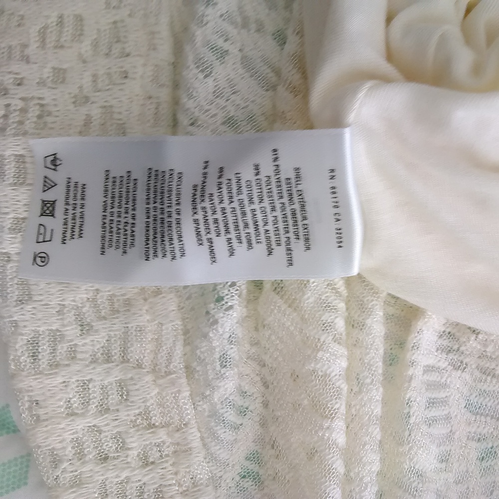 NWT Anthropologie Maeve Ivory A-Line Lace Lined Dress - Picture 9 of 9